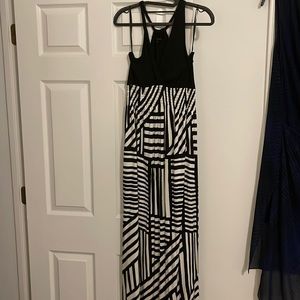 Black maxi dress